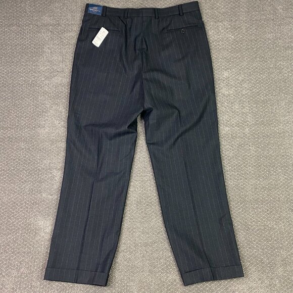 Brooks Brothers 346 Stretch 2 Piece Suit Mens 41L Pants 38 x 30.5 Gray Pinstripe - Picture 13 of 16